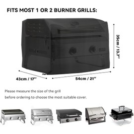 Onlyfire BGC-3041 Barbecue Cover Waterproof PVC Outdoor Cover for Gas Grills, 54 × 43 × 35 cm