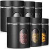 Patelai 6 Pack Kitchen Canisters Set 20 oz Airtight Stainless