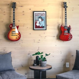 TIMBERCHiC 100% Wood Wall Planks - Made in USA - Peel-and-Stick Wall Panels for Interior Decor - Premium Smooth Finish - DIY Adhesive Wall Panels, Sandstone (4" x 10 Sq Ft)