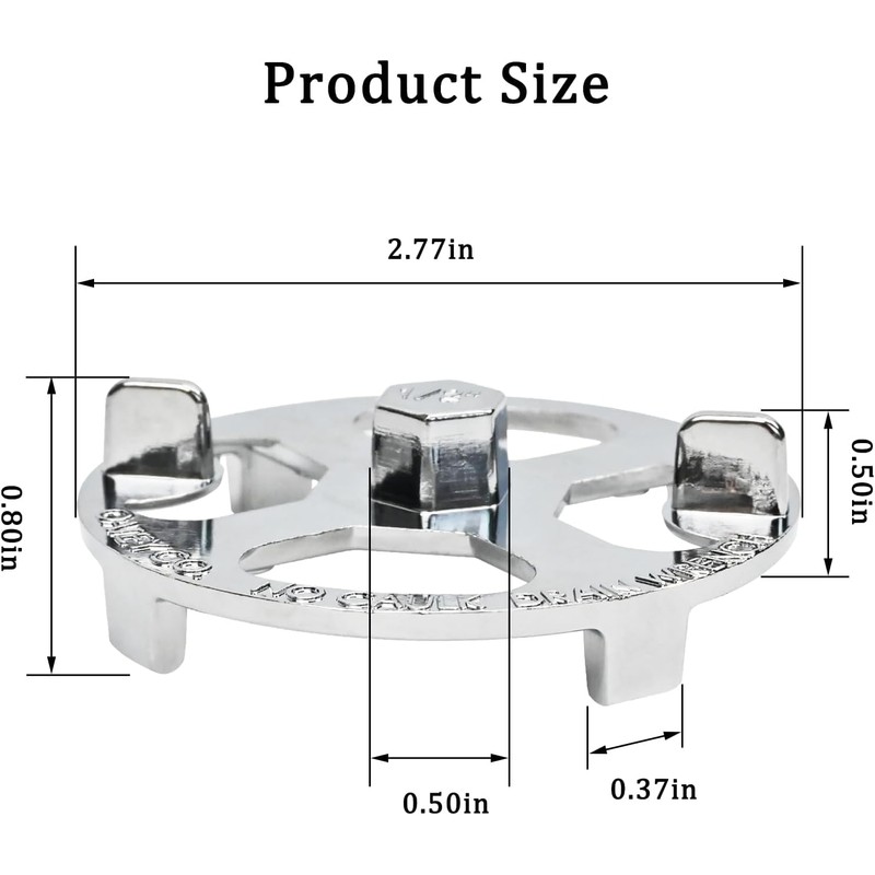 Bathroom accessories 42239 Shower Drain Filter, Shower Drain Wrench for