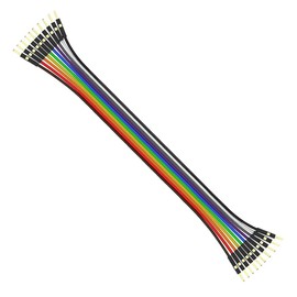 CEAoki Jumper Power 28 Core Pure Copper Wire Ear Jump Wire 10 Pin XH2.54 10 Pin Ribbon Wire Cable 50cm Male to Male Made of 28 Core Copper 10P Jumper Wire Pure Copper Material Male to Male Jump Wire