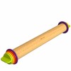 Mepple Rolling Pin with Thickness Rings for Baking,Fondant, Pizza, Pie