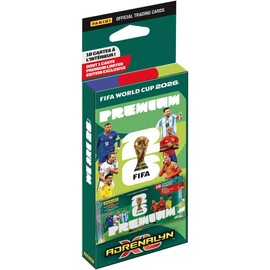 Premium 2026 Soccer Tournament Trading Cards Blister Pack 1 Booster Pack 10 Cards Metallic Foil Player Inserts Collectible Tabletop Football Card Game Set