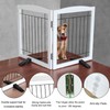 Dog Fence Indoor - 2-Panel Freestanding Dog Gate for Doorways,