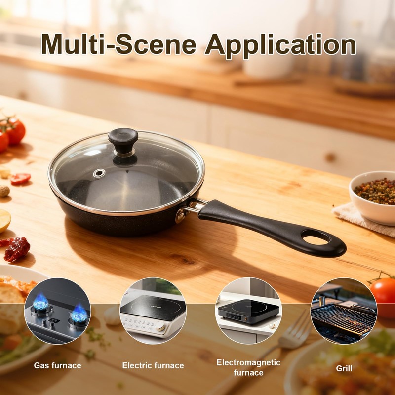 Mini Nonstick Egg & Omelet Pan – 4.7” Single Serve