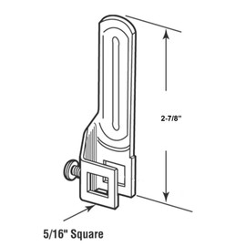Gordon Glass Co. Steel T-Handle Cam - Right/Locking cam for use with T and L Handle Locks