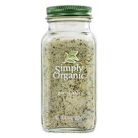 Simply Organic Garlic Salt, Certified Organic | 4.7 oz | Pack of 2