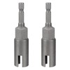 2 Pack H12 Deep Power Wing Nut Driver, Slot Wing