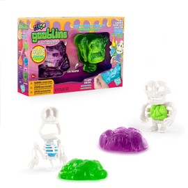 Gooblins 2 Pack, Stretch and squeeze the slime & build your skeleton from the bones!