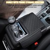 Mandark Car Center Console Armrest Pillow, Leather Memory Foam Auto