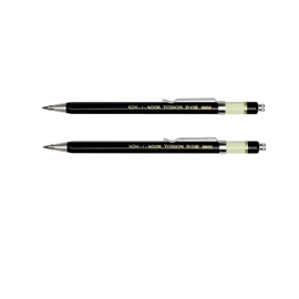 KOH-I-NOOR Mechanical Pencil Metal Set of 2 Black