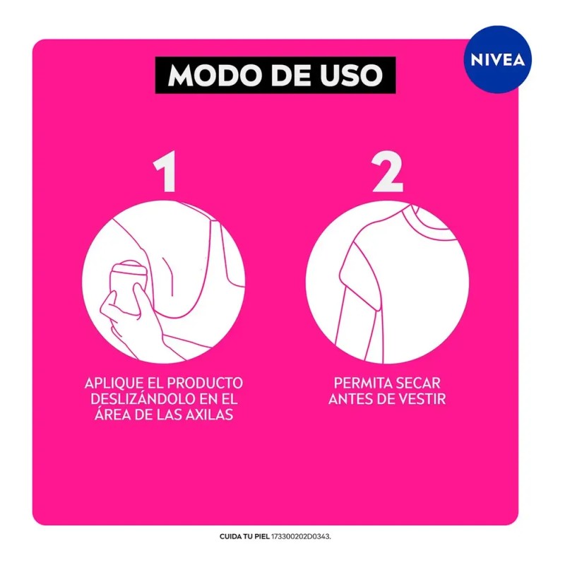 Desodorante Nivea Black & White Invisible Antimanchas 50gr