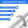 BENLIUDH 1-1/2 Inch PVC Pipe Strap, 2-Holes Conduit Pipe Clamps