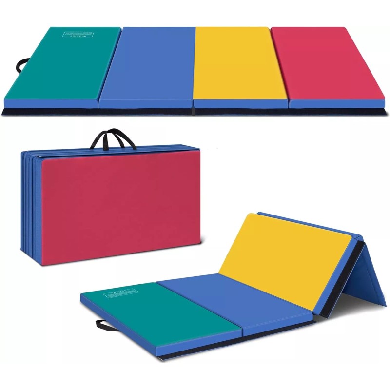 Polar 3'x6'x2 Thick Folding Gymnastics Exercise Mat Aerobics Stretching Yoga