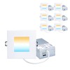 POPANU Recessed Lighting 4-inch Square-LED - Canless Recessed Light Fixture,