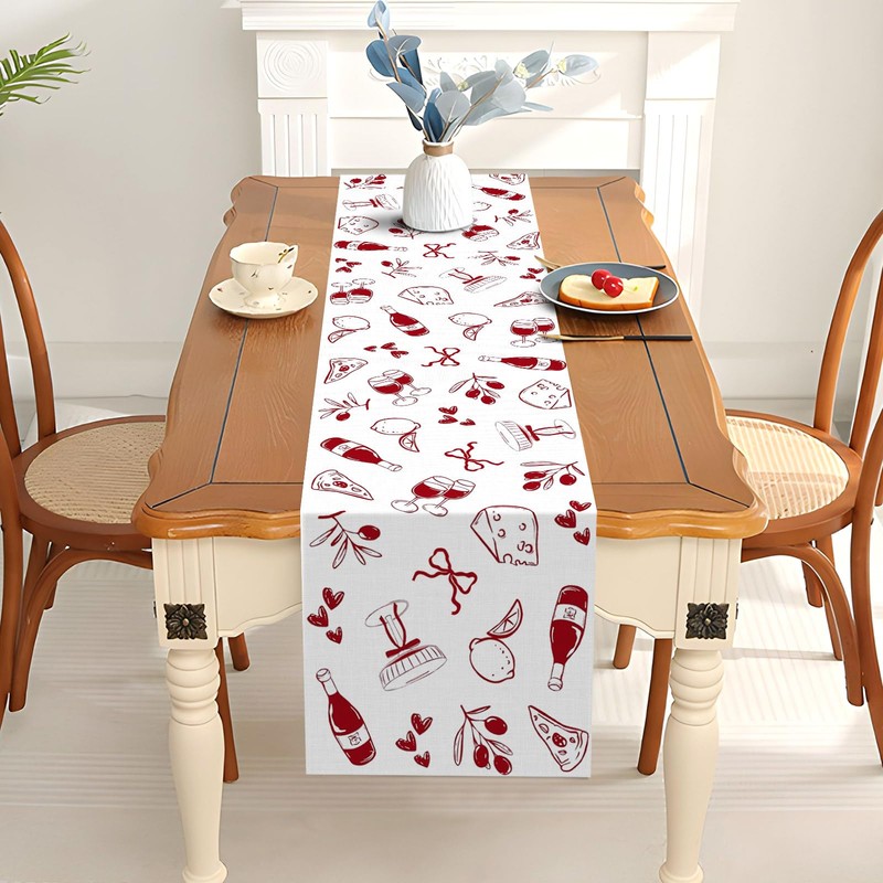 Pudodo That's Amore Table Runner Italian Themed Bachelorette Party Wedding