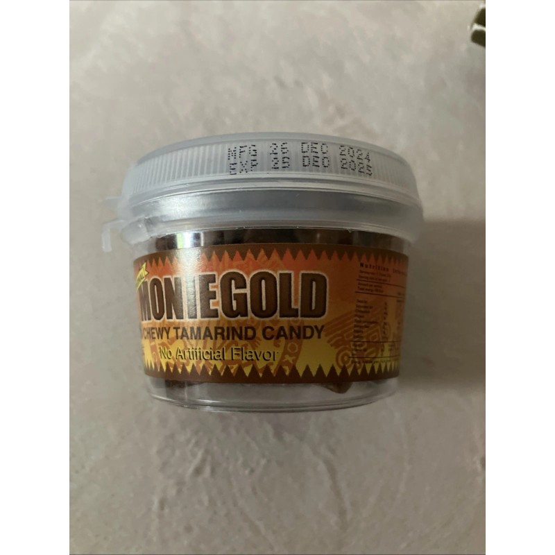 MONIEGOLD Tamarind Candy 80g. Chewy Thai Snack, NEW! Sealed Exp.