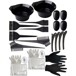 Hair Dye Brush and Gloves Tools Kit, Hair Color Brush and Comb Set for Tinting/Bleaching (26PCS)