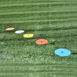 Eco Walker Flat Cone Spot Marker for Football Basketball Sports Speed Agility Training (White)