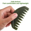 Lurrose Jade Hair Combs Scraping Comb Jade Massage Comb Head