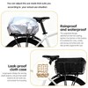 Rear Bike Basket, Black Metal Wire Bicycle Cargo Carrier with
