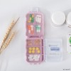 Travel Portable Weekly Pastel Pill Organizer Pastel Beige 10ea