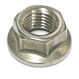M12P=1.25 Fine Pitch Stainless Flange Nuts Made in Japan (4 Pack)