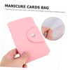 Healeved 3 Pcs Nail Art Stamper Pouch 20 Slots Compact