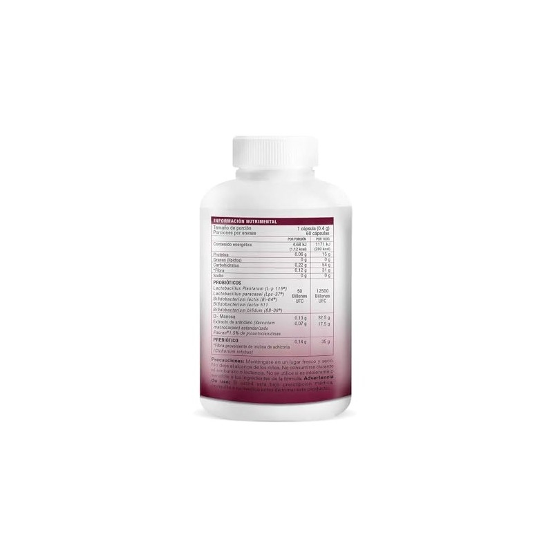 Probióticos Women 50 Billones Bio B Frasco con 60 cáps