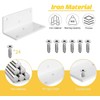 4 PCS Iron 4 Inch L Right Angle Bracket with