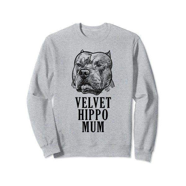 Velvet Hippo Mum Pitbull Dog Carrier American Brie Pitbull Sweatshirt