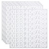 5 Sheets 1 Inch White Number Stickers for Marking, Classifying,