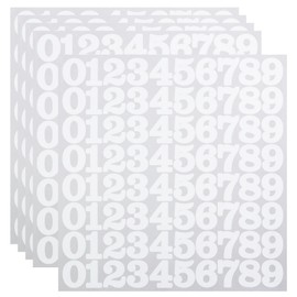5 Sheets 1 Inch White Number Stickers for Marking, Classifying, Labeling and Decorating