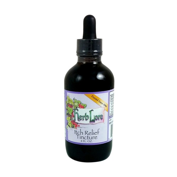 Herb Lore Itch Relief Tincture - 4 oz - Pregnancy Itch Relief for PUPPP Pregnancy Rash and Itchy Skin Conditions