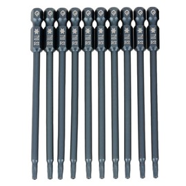 10 PCS T10 Magnetic Screwdriver Bits 1/4 Hex Shank Star Head Screwdriver Bits Kit Fit Most Electric Screwdrivers