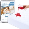 Acrali Home Quilted Waterproof Single Mattress Protector, 4-Layer Super Absorbent