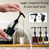 Coffee Syrup Pump Dispenser - Glass Bottle with 1/4 oz
