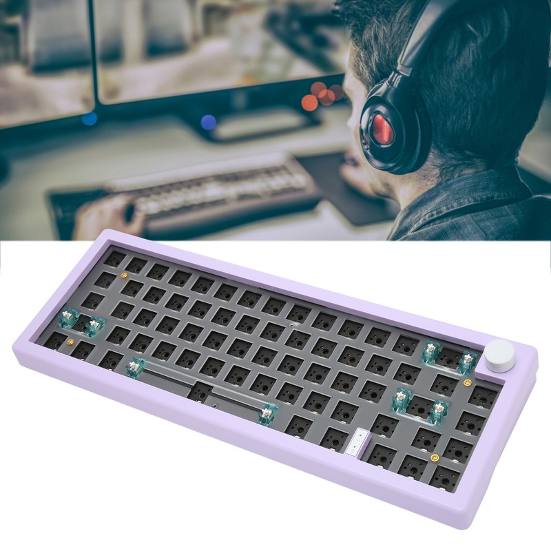 67 Keys DIY Mechanical Keyboard Kit with RGB Knob Wireless