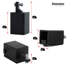 Tiny Trailer Hitch Cover Snap‑in – Novelty Hitch Accessory for Truck & SUV – Funny Snap‑in Tow Hitch Covers, Durable PETG, Made in USA (2 Inch)