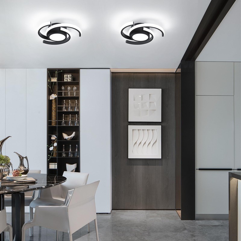 ADISUN LED Modern Ceiling Light,6000K Semi Flush Mount Ceiling Light