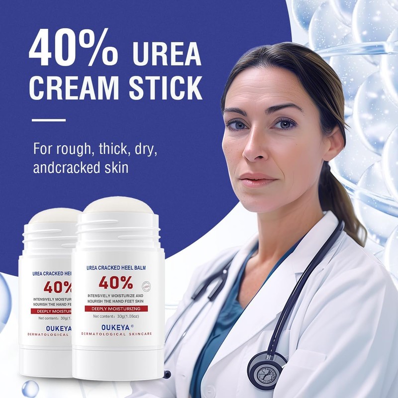 OUKEYA Barra de Urea 40% Hidratante de Aplicación Directa 30g