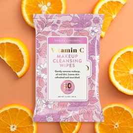 Beauty Concepts: Deluxe 4-Pack - 30 Count Makeup Cleansing Wipes Infused with Vitamin C, Collagen, Rosehip, & Coconut Extracts