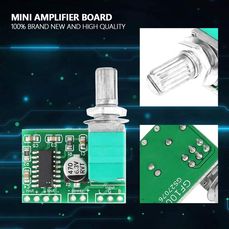 Oumefar 4pcs Mini Amplifier DC 5V Digital Audio Amplifier Board