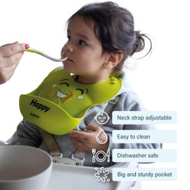 MY FIRST EMOTIONS - SILICONE BABY BIBS SET OF 2