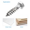 sourcing map Hex Lag Screws, M8 x 30mm 304 Stainless