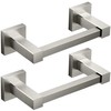 FORIOUS Toilet Paper Holder, Stainless Steel Square Double Post Pivoting