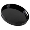 10 Strawberry Street 13.5" Lacquer Round Serving Tray with handles,
