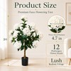 2 Pack 3FT Artificial Hydrangea Trees Faux Plants in Pot