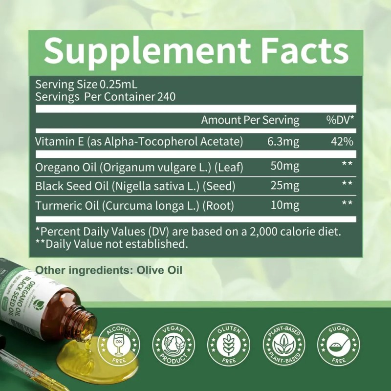 Lukaree Aceite Orgánico De Orégano 80% Carvacrol 2 Oz