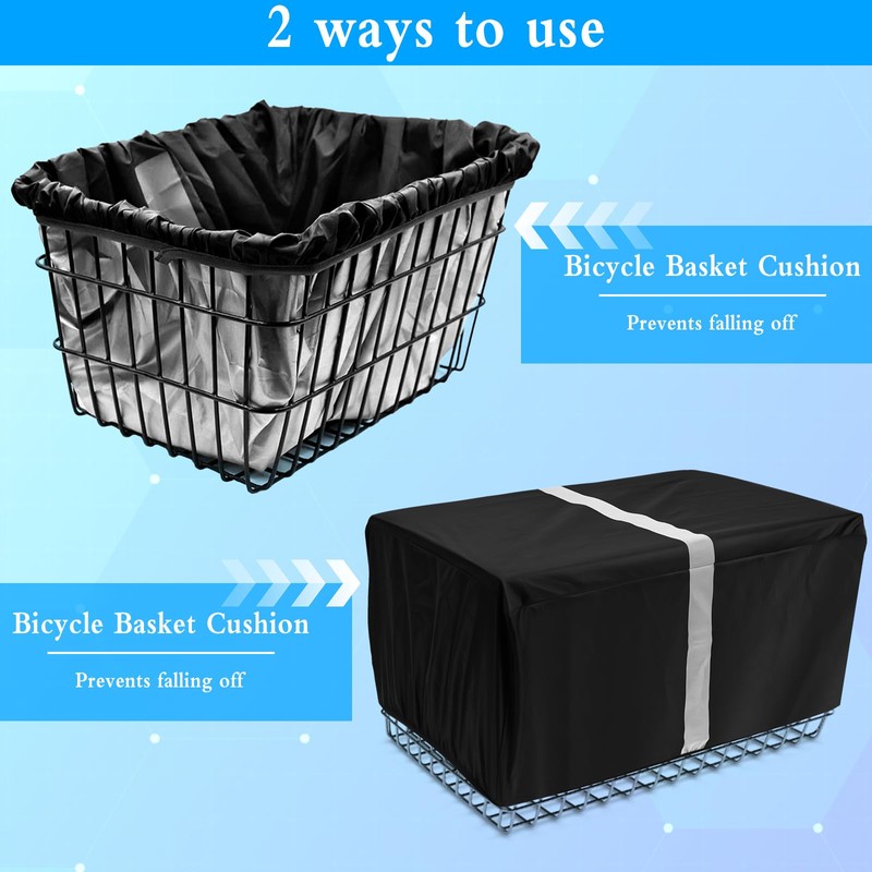 4 Waterproof Bicycle Basket Cover Luggage Net Bicycle Basket, Rain